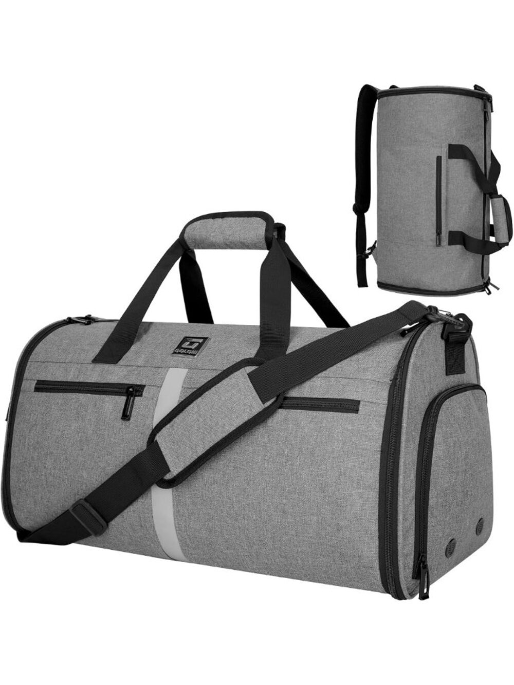 50L Convertible Garment Duffle Bag for Travel - 3-in-1 Hanging Suit Carrier